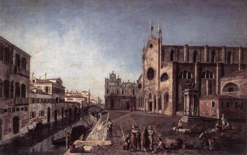 ALBOTTO  Francesco View of Campo Santi Giovanni e Paolo oil painting picture